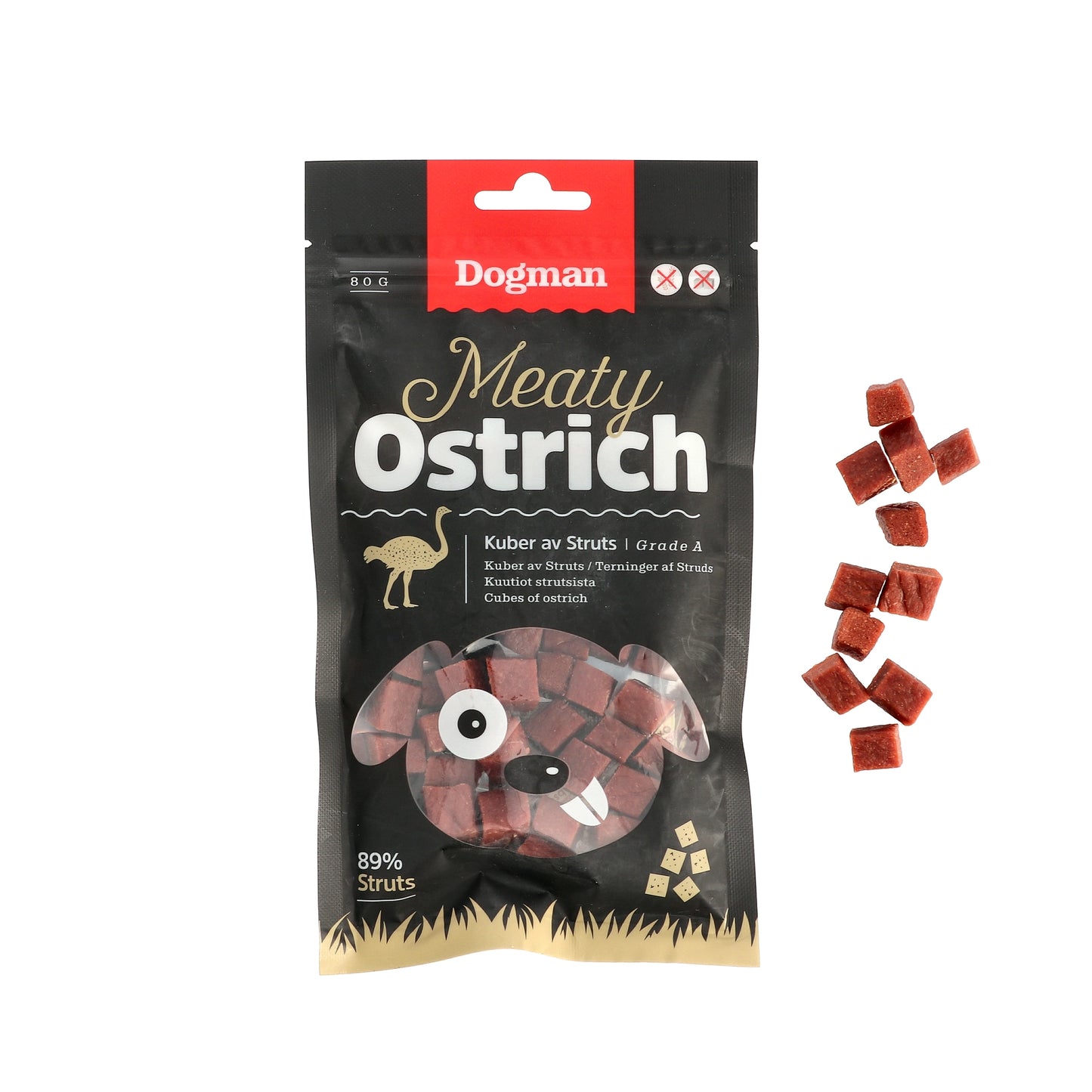 Dogman Hundgodis Meaty Kuber av Struts