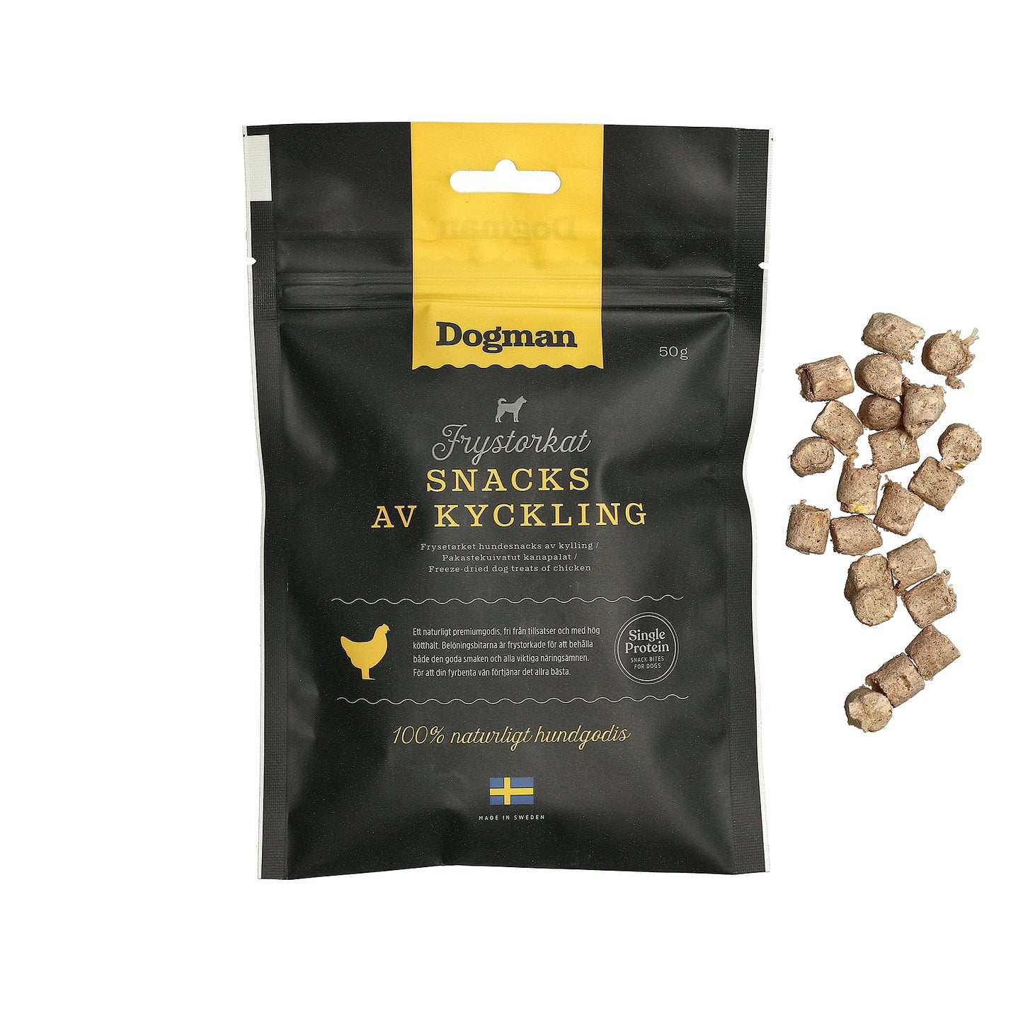 Dogman Hundgodis Frystorkat Snacks av Kyckling