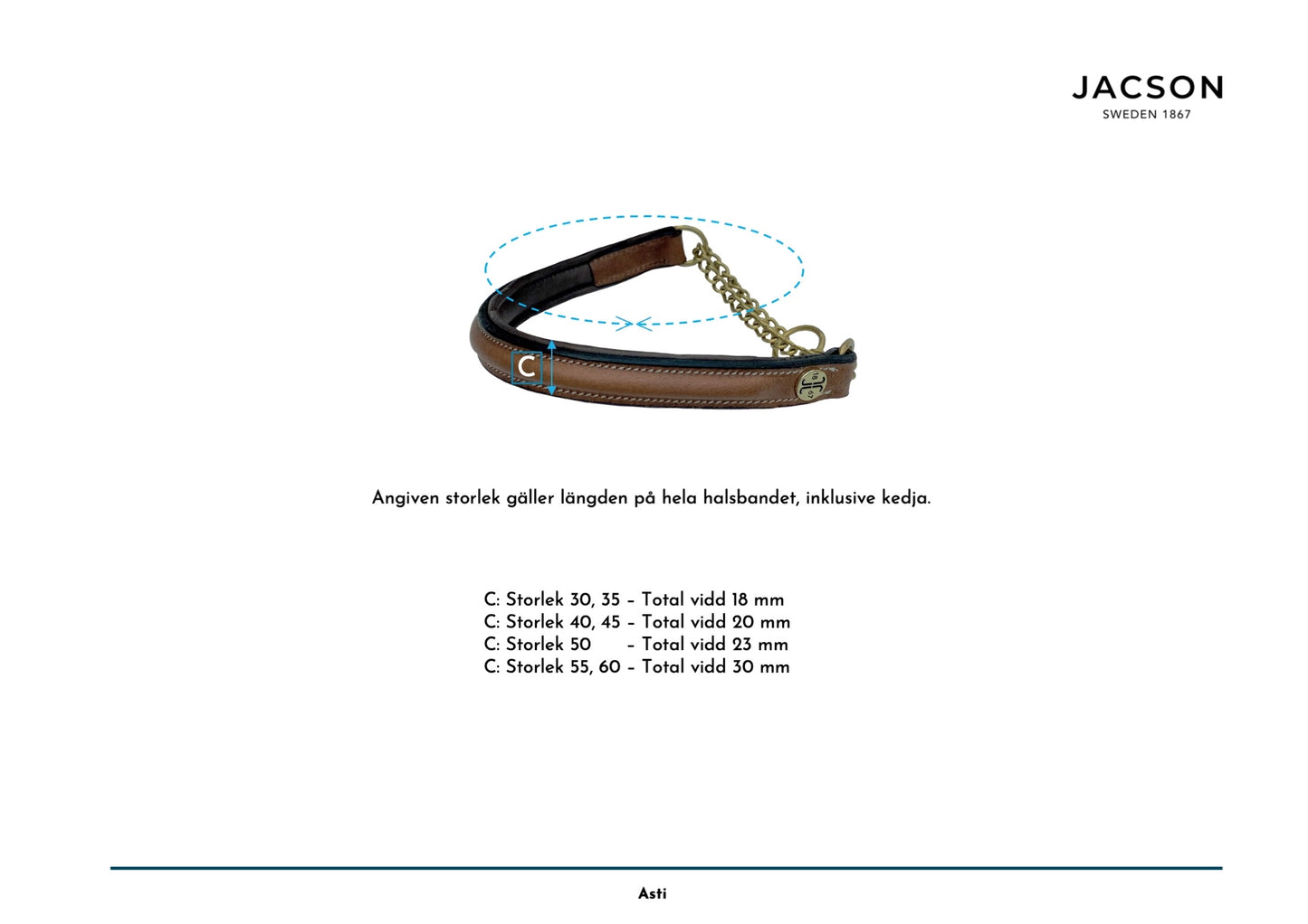 Jacson Asti Hundhalsband