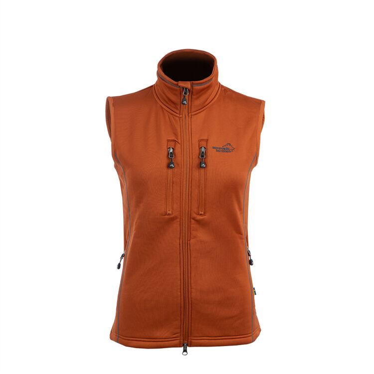 Arrak Outdoor Powerfleece Väst Dam Burnt Orange