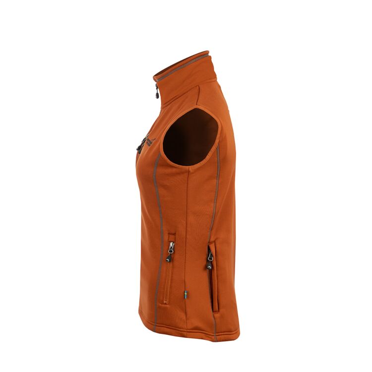 Arrak Outdoor Powerfleece Väst Dam Burnt Orange