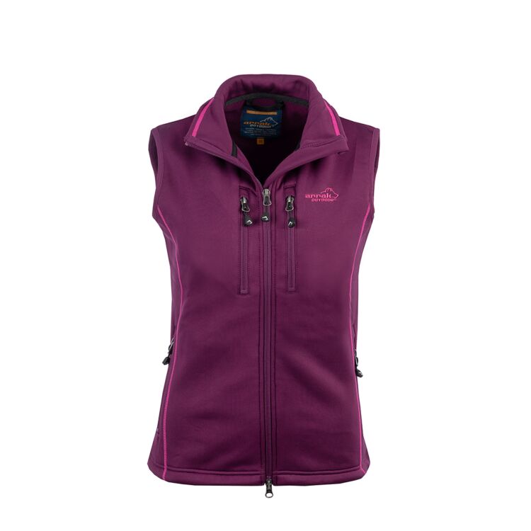 Arrak Outdoor Powerfleece Väst Dam Fuchsia