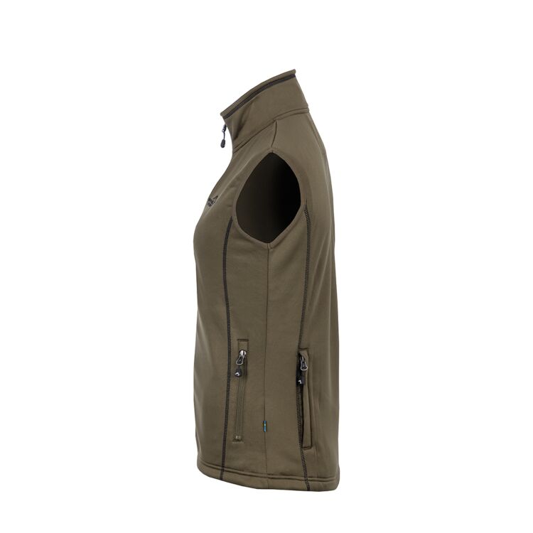 Arrak Outdoor Powerfleece Väst Dam Olivgrön