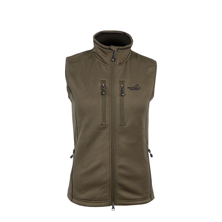 Arrak Outdoor Powerfleece Väst Dam Olivgrön