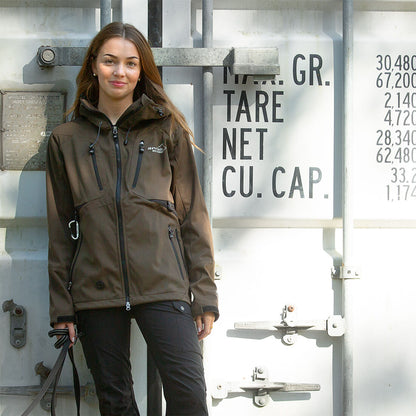 Arrak Outdoor Akka Shoftshell Jacka Dam Brun
