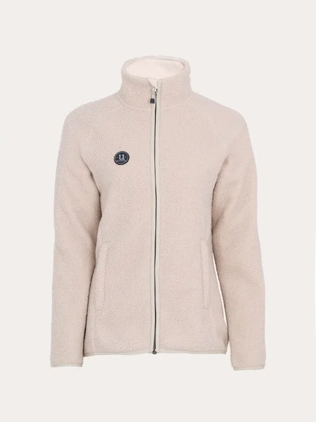 Uhip Fleece Jacka Cozy Pile Full Zip Off-white