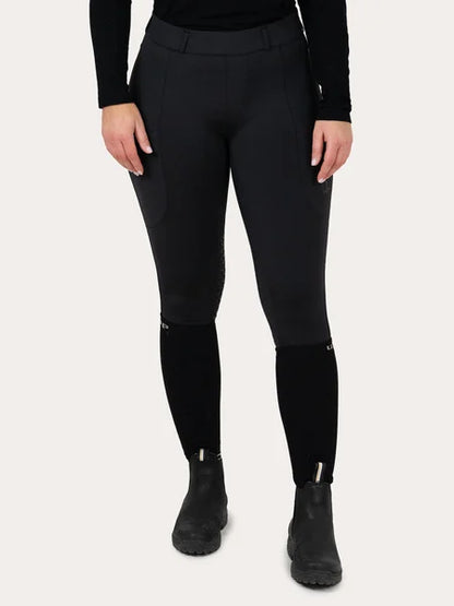 UHIP Hybrid Breeches Half Grip Jet Black