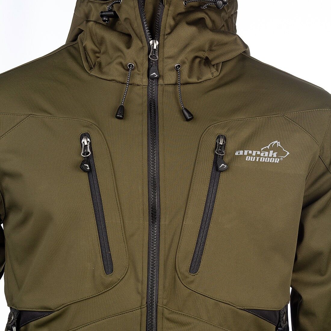 Arrak Outdooor Akka Softshell Jacka Herr Oliv