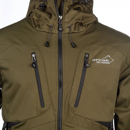 Arrak Outdooor Akka Softshell Jacka Herr Oliv