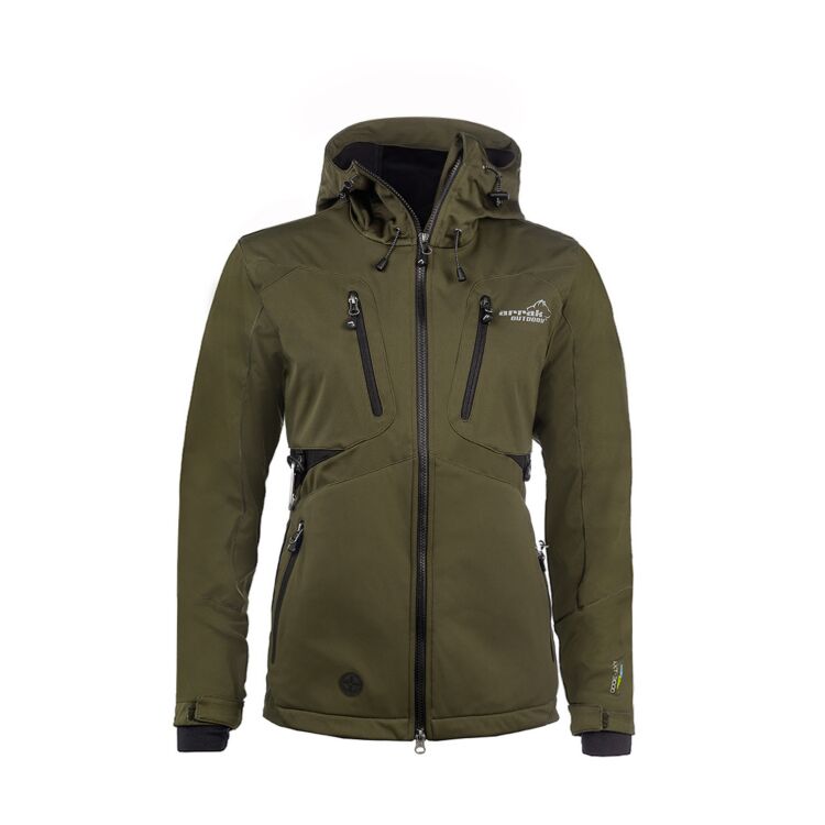 Arrak Outdoor Akka Softshell Jacka Dam Oliv