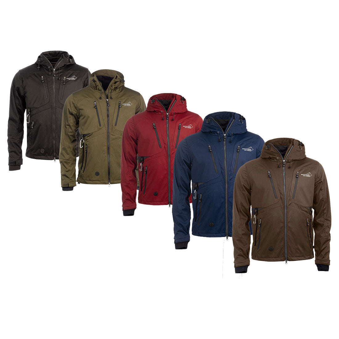 Arrak Outdoor Akka Softshelljacka Herr Brun