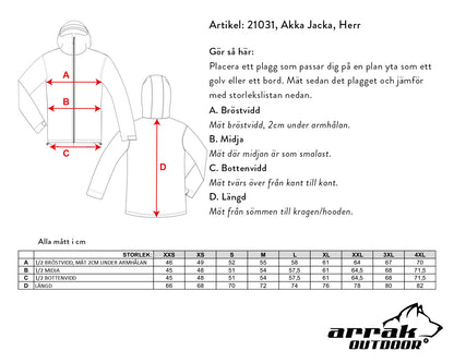Arrak Outdoor Akka Softshell Jacka Herr Mörk