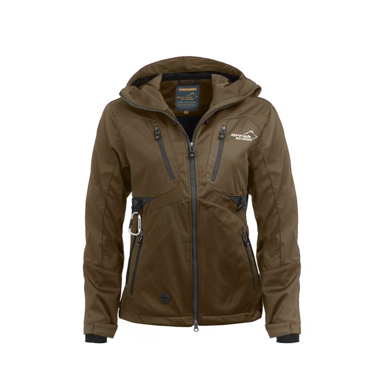 Arrak Outdoor Akka Shoftshell Jacka Dam Brun