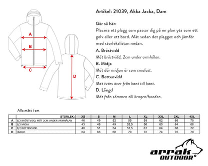 Arrak Outdoor Akka Softshell Jacka Dam Mörk Röd