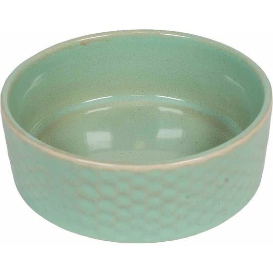 Ozami Ceramic Bowl Reactive Glaze Green