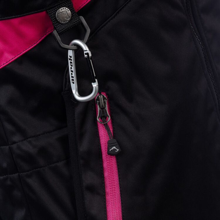Arrak Outdoor Acadia väst dam svart/rosa