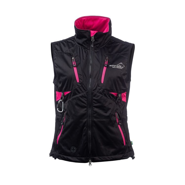 Arrak Outdoor Acadia väst dam svart/rosa