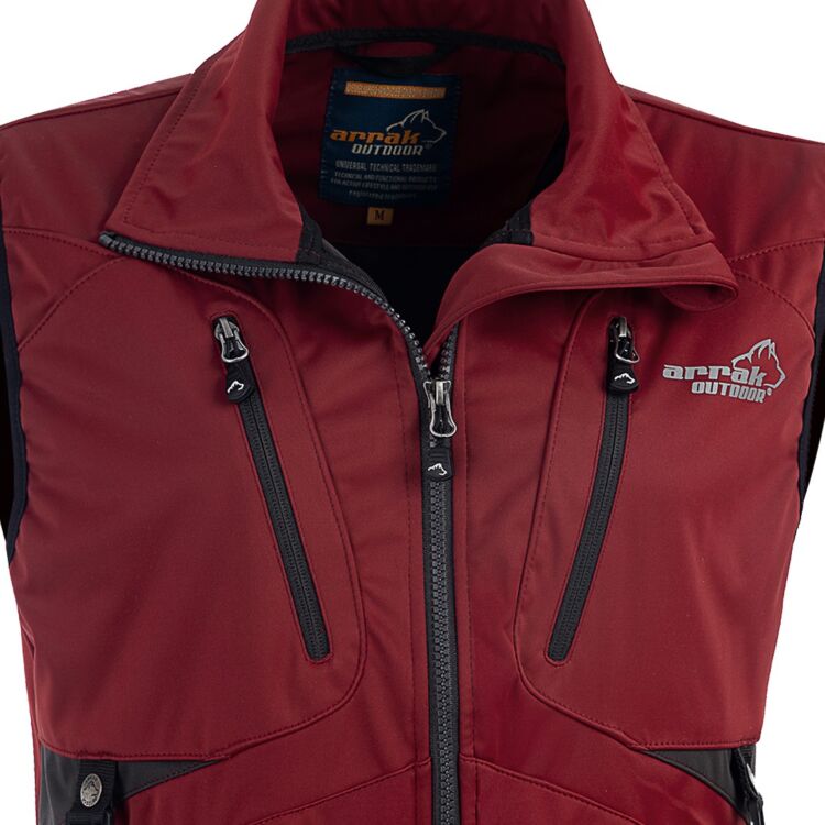 Arrak Outdoor Acadia väst dam mörkröd