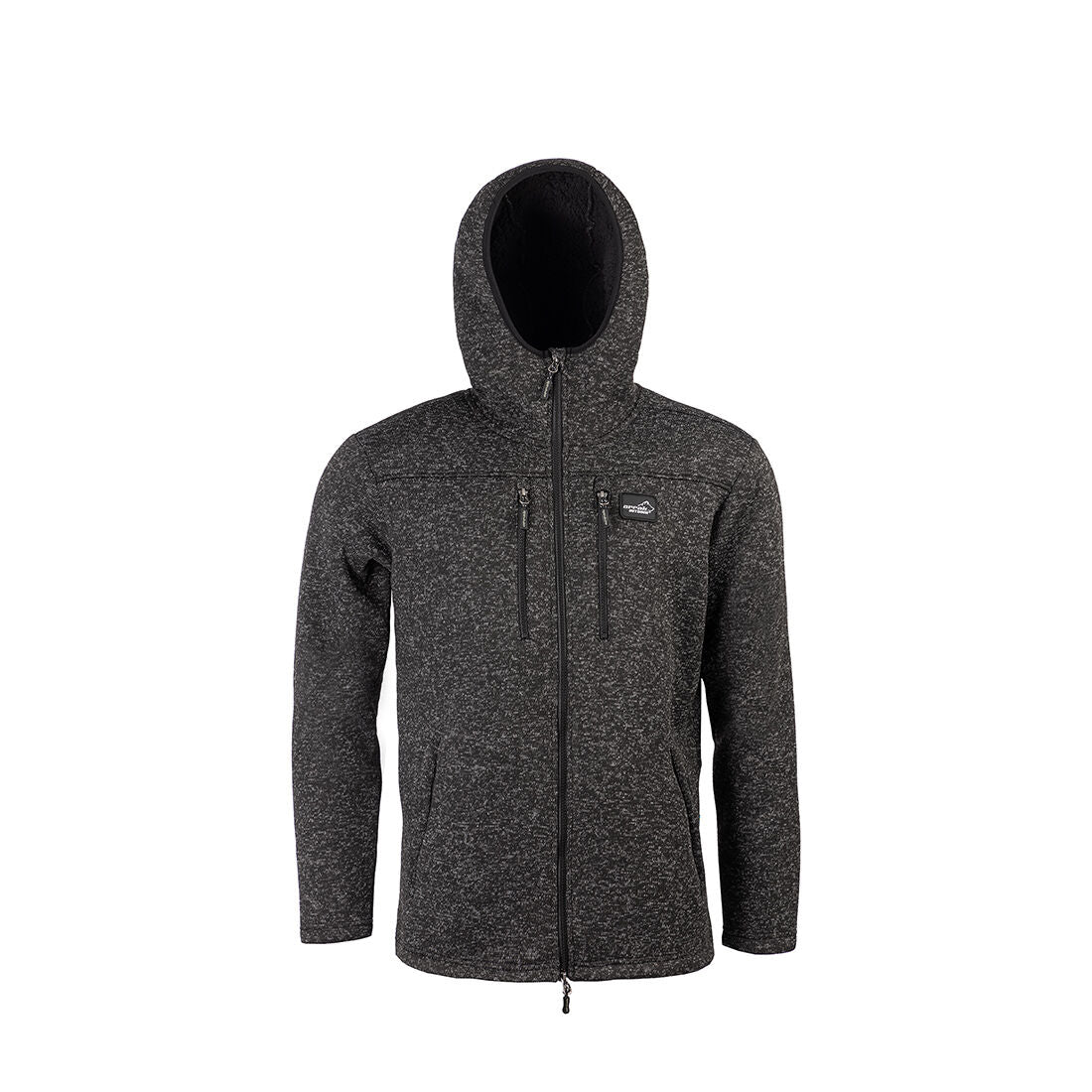Arrak Outdoor Pilefleece Hood Svart Herr