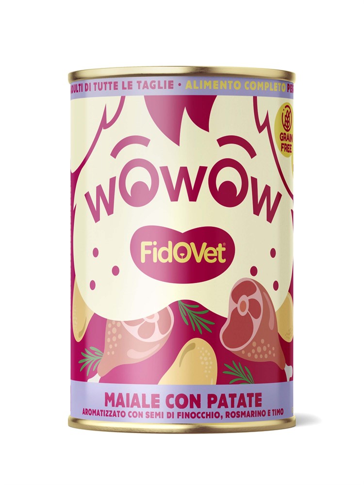 WOWOW Våtfoder fläsk&potatis