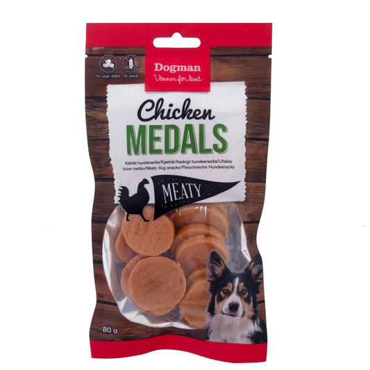 Dogman Hundgodis Meaty Kycklingmedaljer
