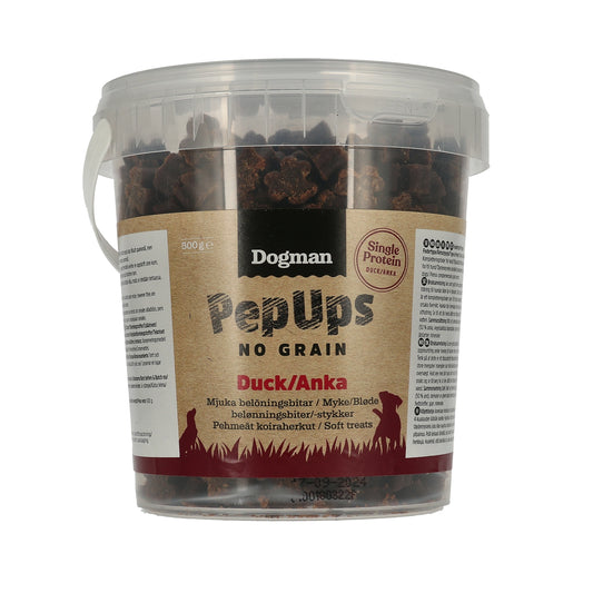 Dogman Hundgodis Pep Ups No Grain Anka