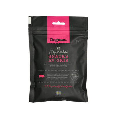 Dogman Hundgodis Frystorkat Snacks av Gris