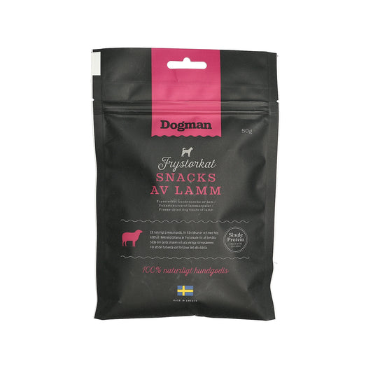 Dogman Hundgodis Frystorkat Snacks av Lamm