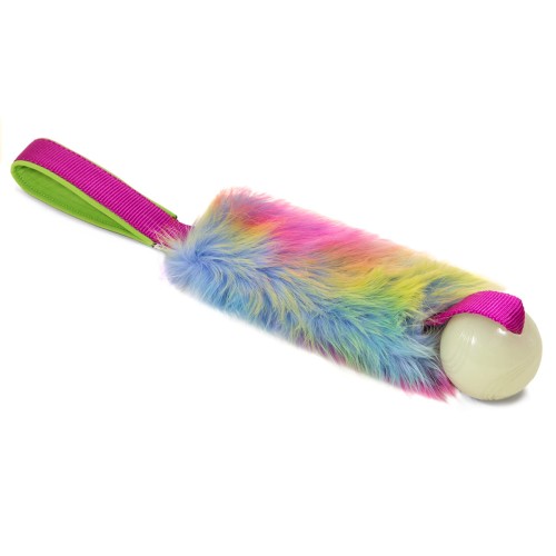 Zayma Craft Kampleksak Faux fur with Chuckit! Max Glow med pip