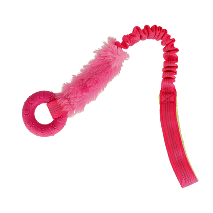 Dogman Valpleksak med päls och ring Rosa/Blå