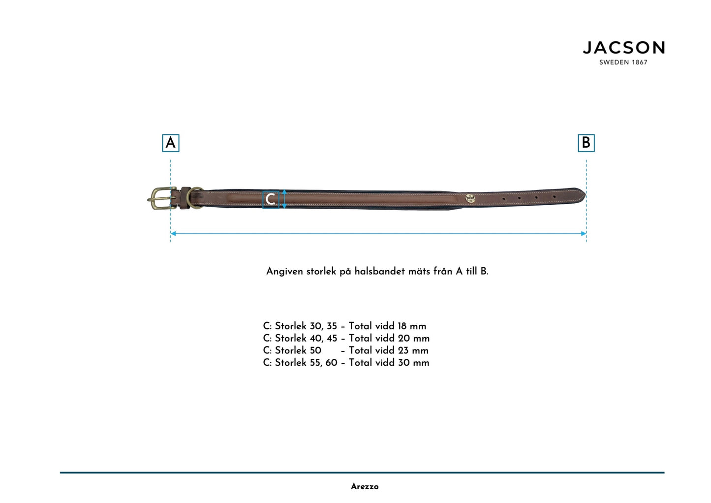 Jacson Arezzo Hundhalsband
