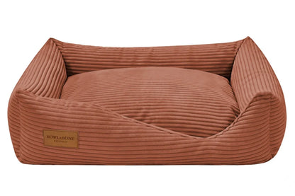BOWL & BONE CORDUROY DOG BED DECO BRICK