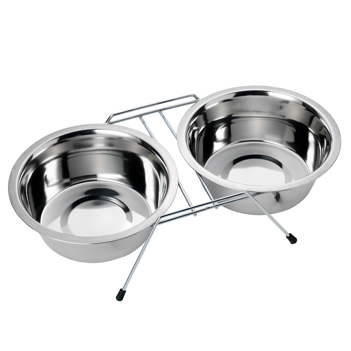 Dogman Matbar 2 Skålar Rostfri Metall