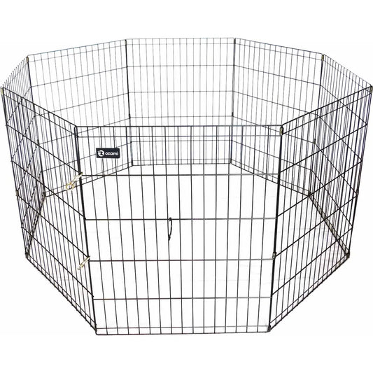 Ozami liten valphage pen black 60x76cm 8 Sektioner