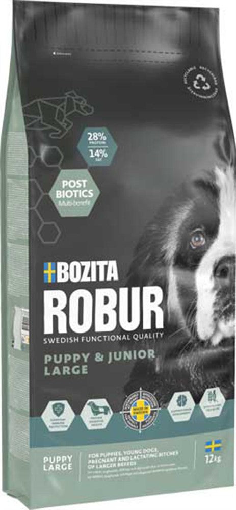 Bozita Robur Puppy & Junior Large Torrfoder 12kg
