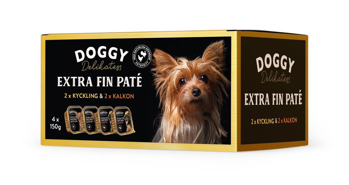 Doggy Delikatess Paté Våtfoder 4x150g