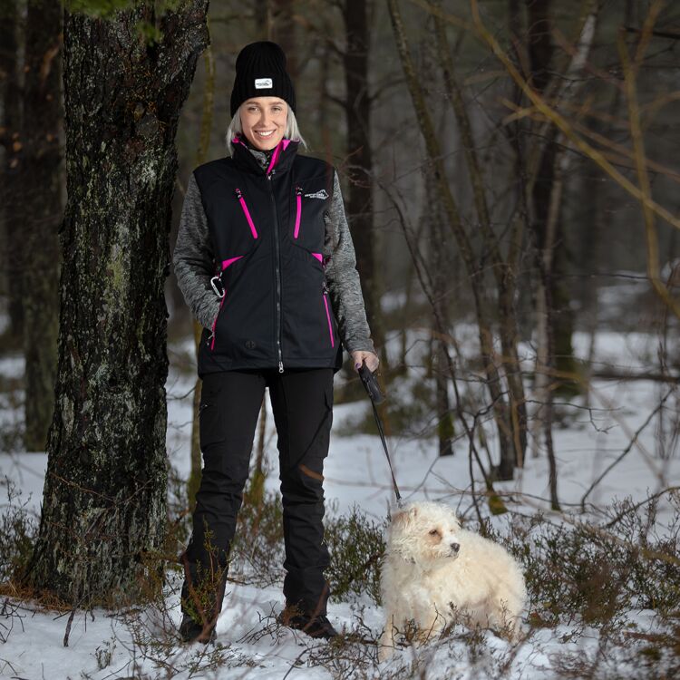 Arrak Outdoor Acadia väst dam svart/rosa