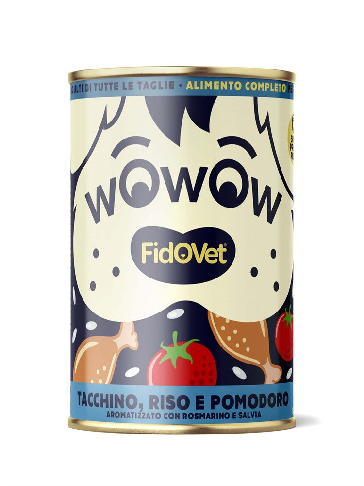 WOWOW våtfoder kalkon, ris&tomat 400g