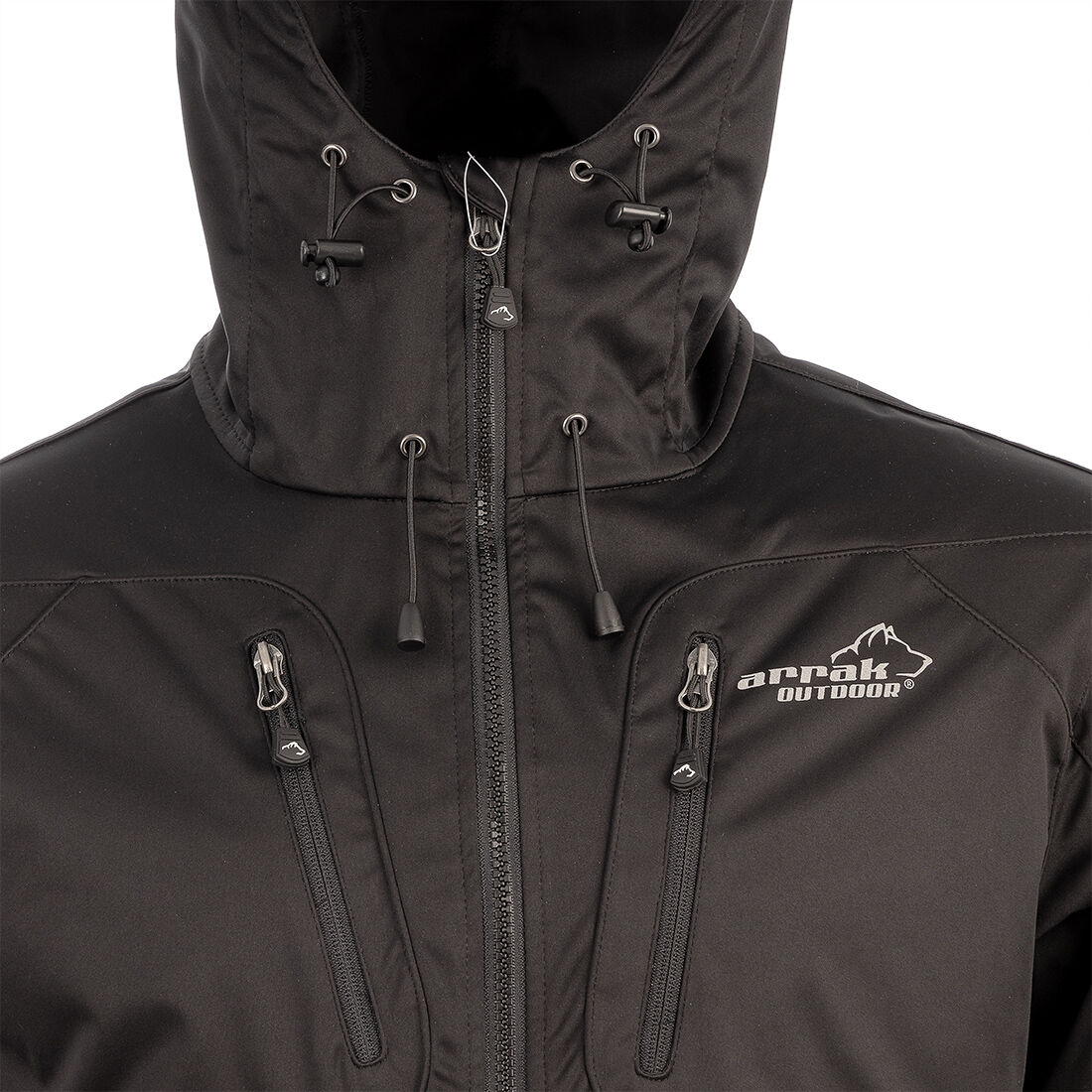 Arrak Outdoor Akka Softshell Jacka Herr Svart