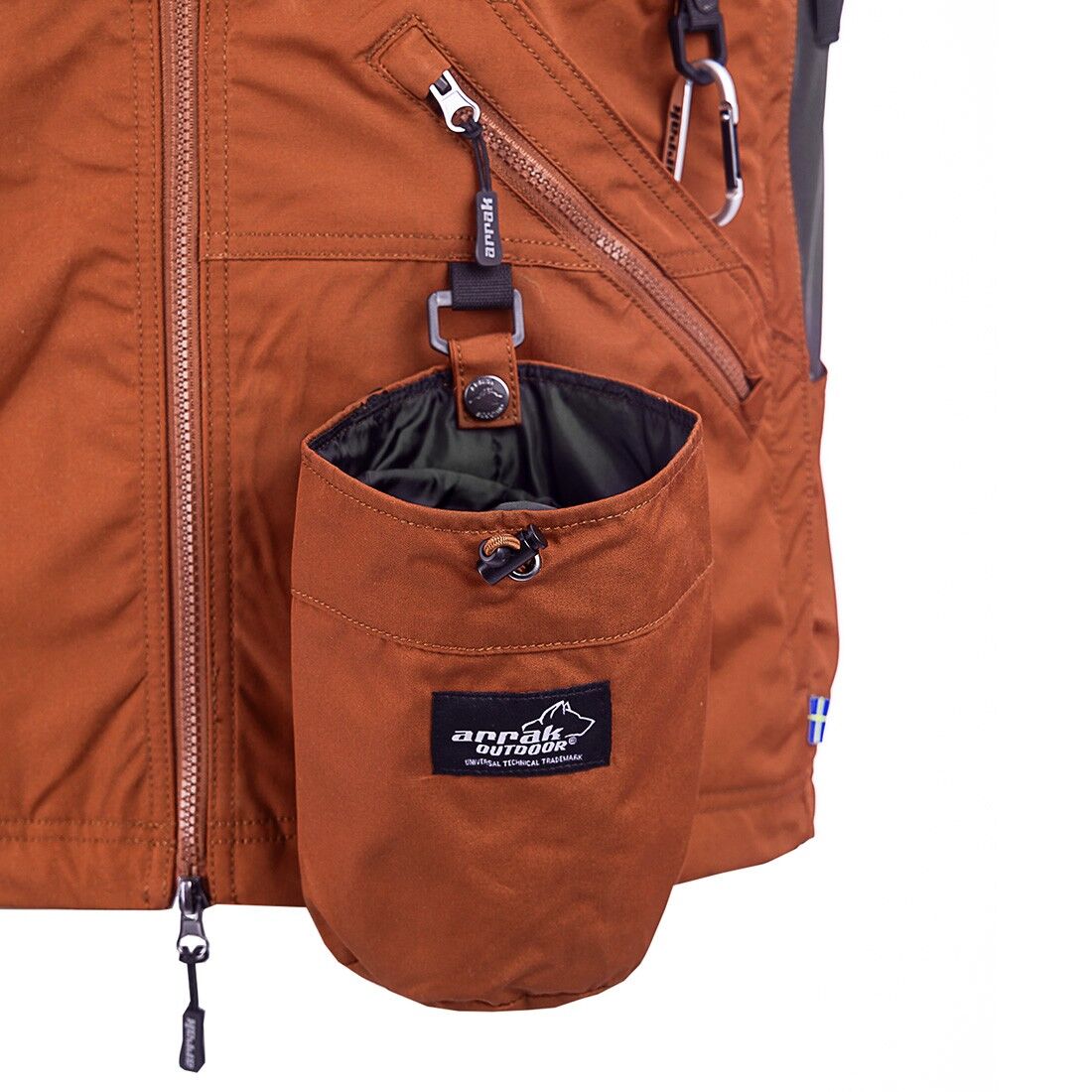 Arrak Outdoor Competition väst dam burnt orange