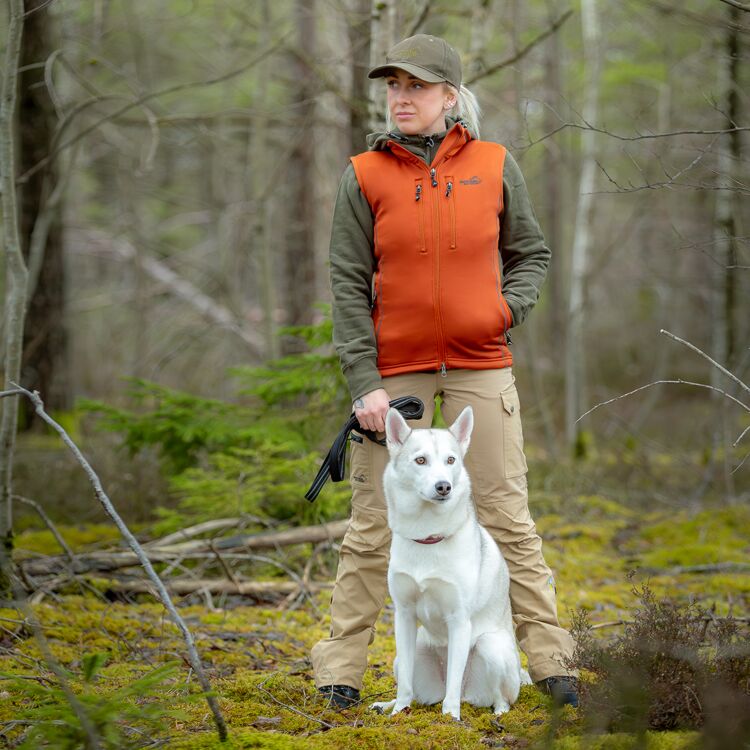 Arrak Outdoor Powerfleece Väst Dam Burnt Orange