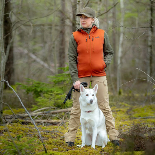 Arrak Outdoor Powerfleece Väst Dam Burnt Orange